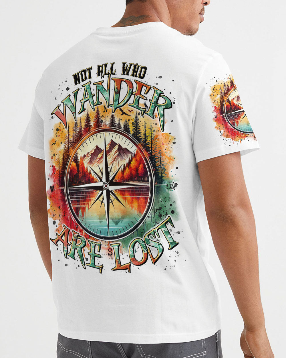NOT ALL WHO WANDER ARE LOST COMPASS ALL OVER PRINT - TLTR2412241
