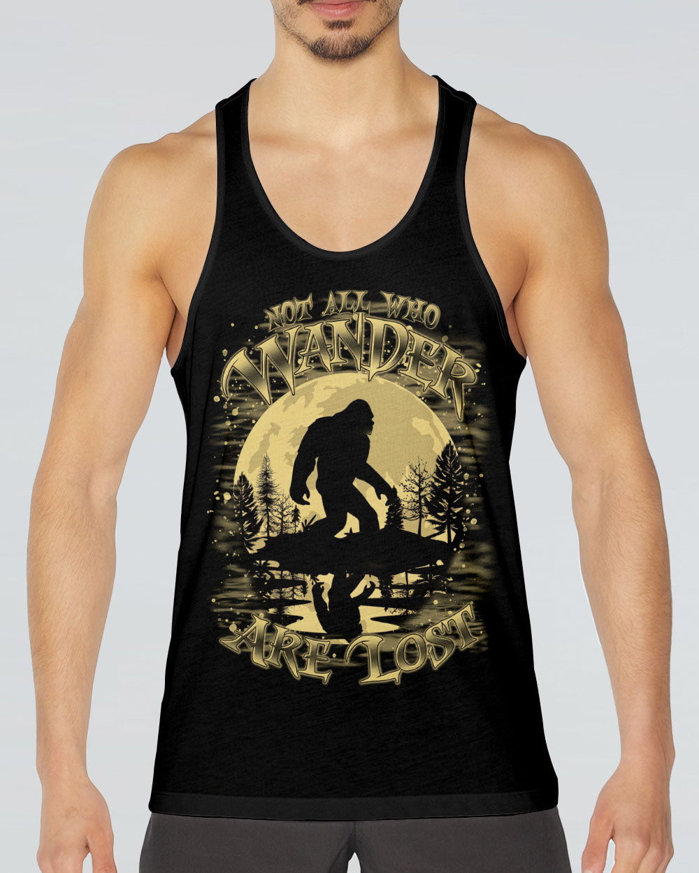 NOT ALL WHO WANDER ARE LOST BIGFOOT MOON ALL OVER PRINT - TLTR2611243