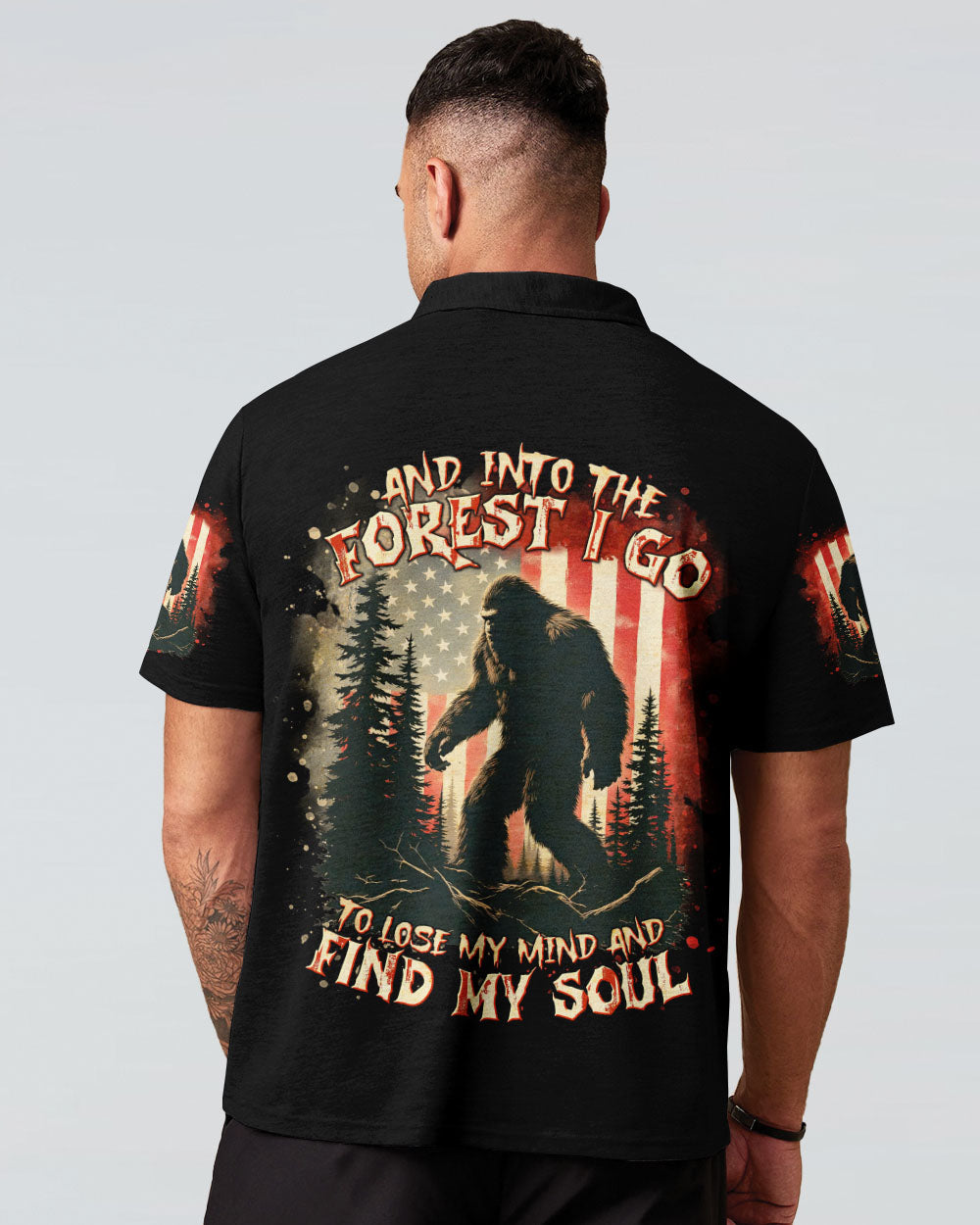 AND INTO THE FOREST I GO BIGFOOT ALL OVER PRINT - TLTR2702253