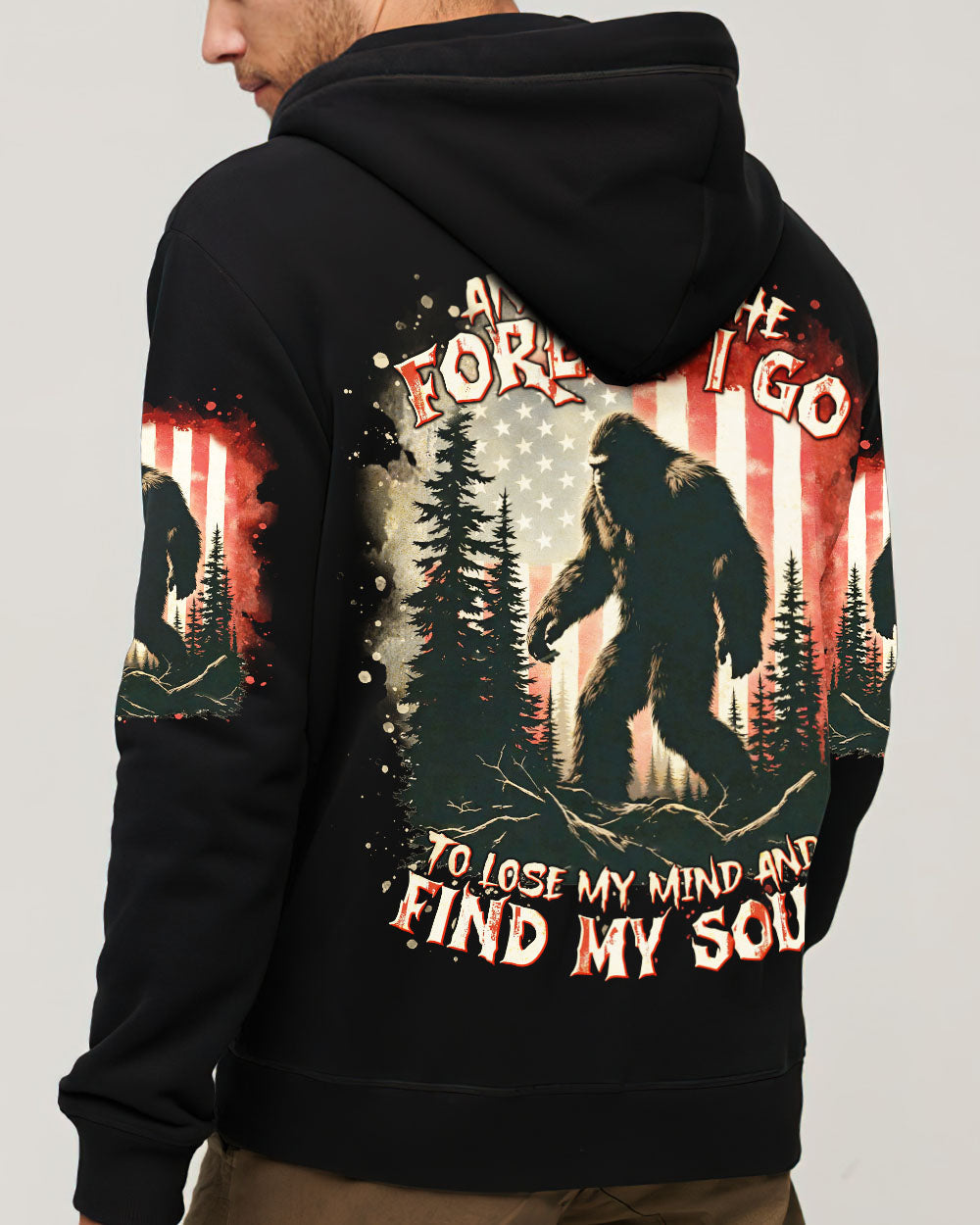 AND INTO THE FOREST I GO BIGFOOT ALL OVER PRINT - TLTR2702253