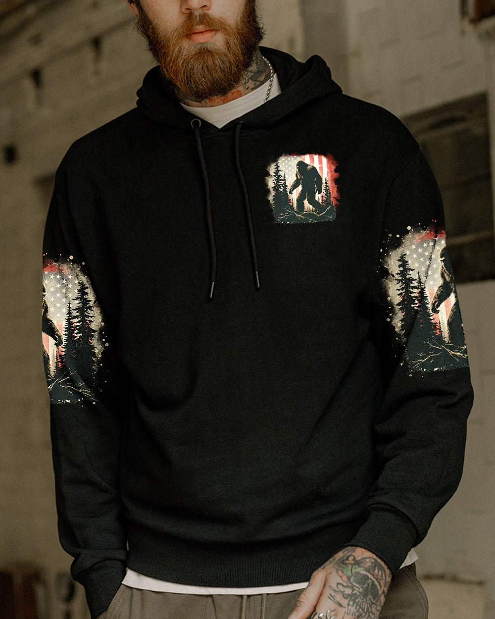 AND INTO THE FOREST I GO BIGFOOT ALL OVER PRINT - TLTR2702253