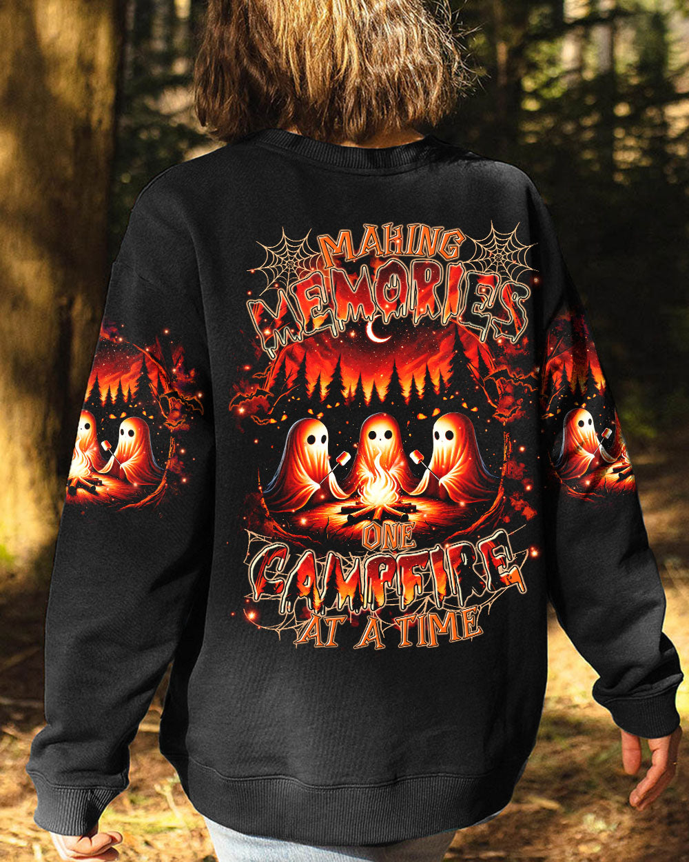 MAKING MEMORIES ONE CAMPFIRE AT A TIME BOOS HALLOWEEN ALL OVER PRINT - TLTR2708244