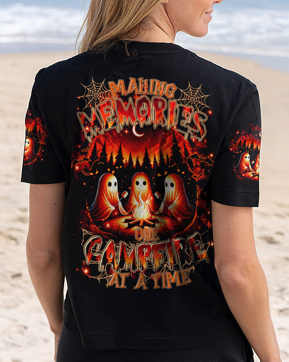MAKING MEMORIES ONE CAMPFIRE AT A TIME BOOS HALLOWEEN ALL OVER PRINT - TLTR2708244
