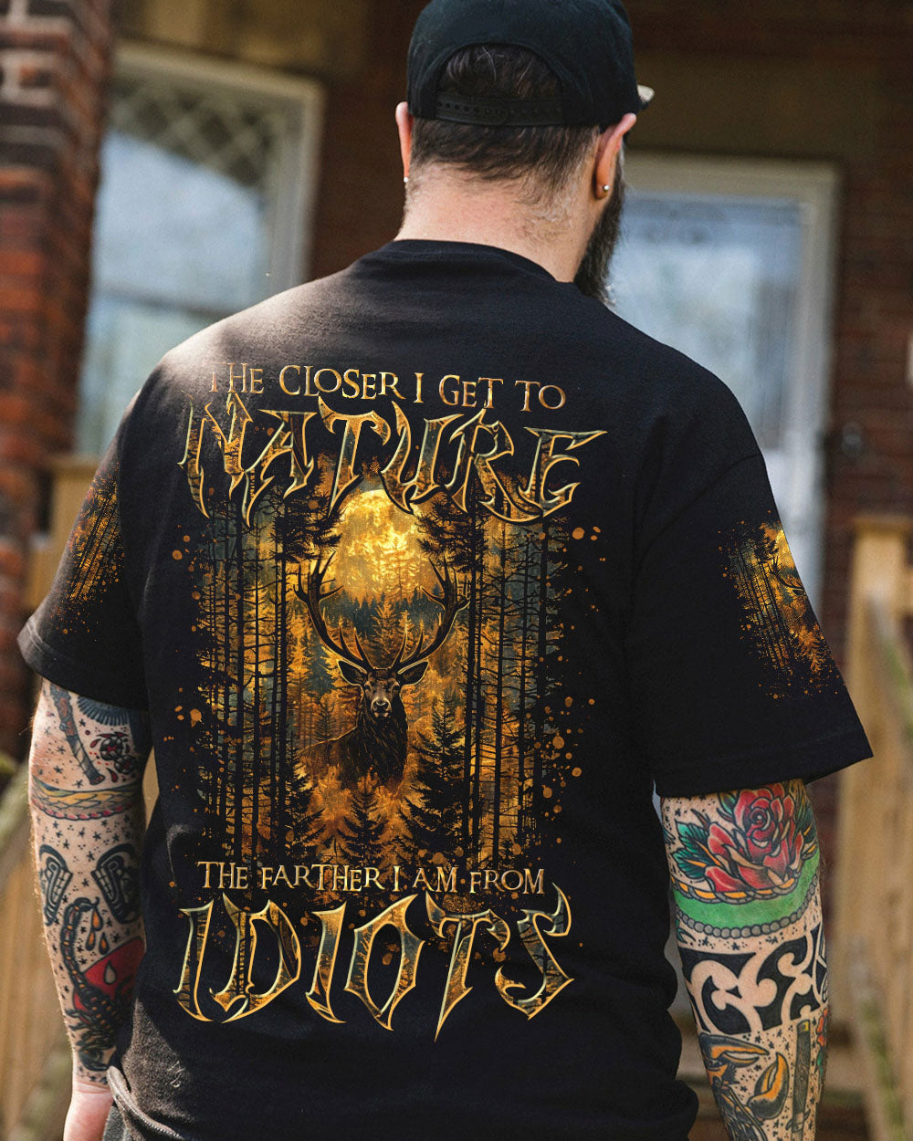 THE CLOSER I GET TO NATURE DEER HUNTING ALL OVER PRINT - TLTR3008244