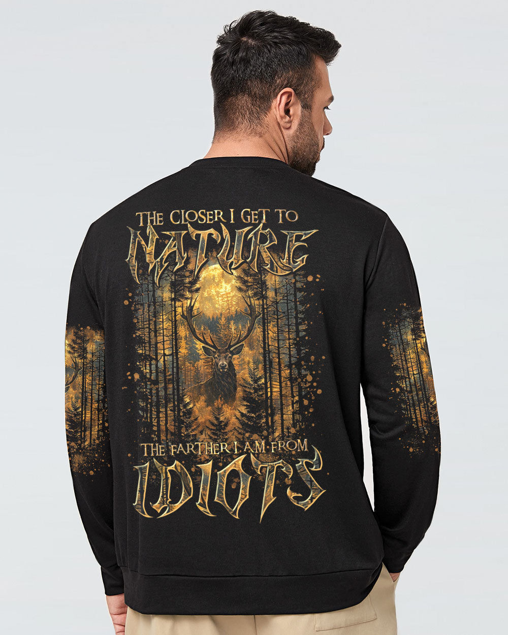 THE CLOSER I GET TO NATURE DEER HUNTING ALL OVER PRINT - TLTR3008244