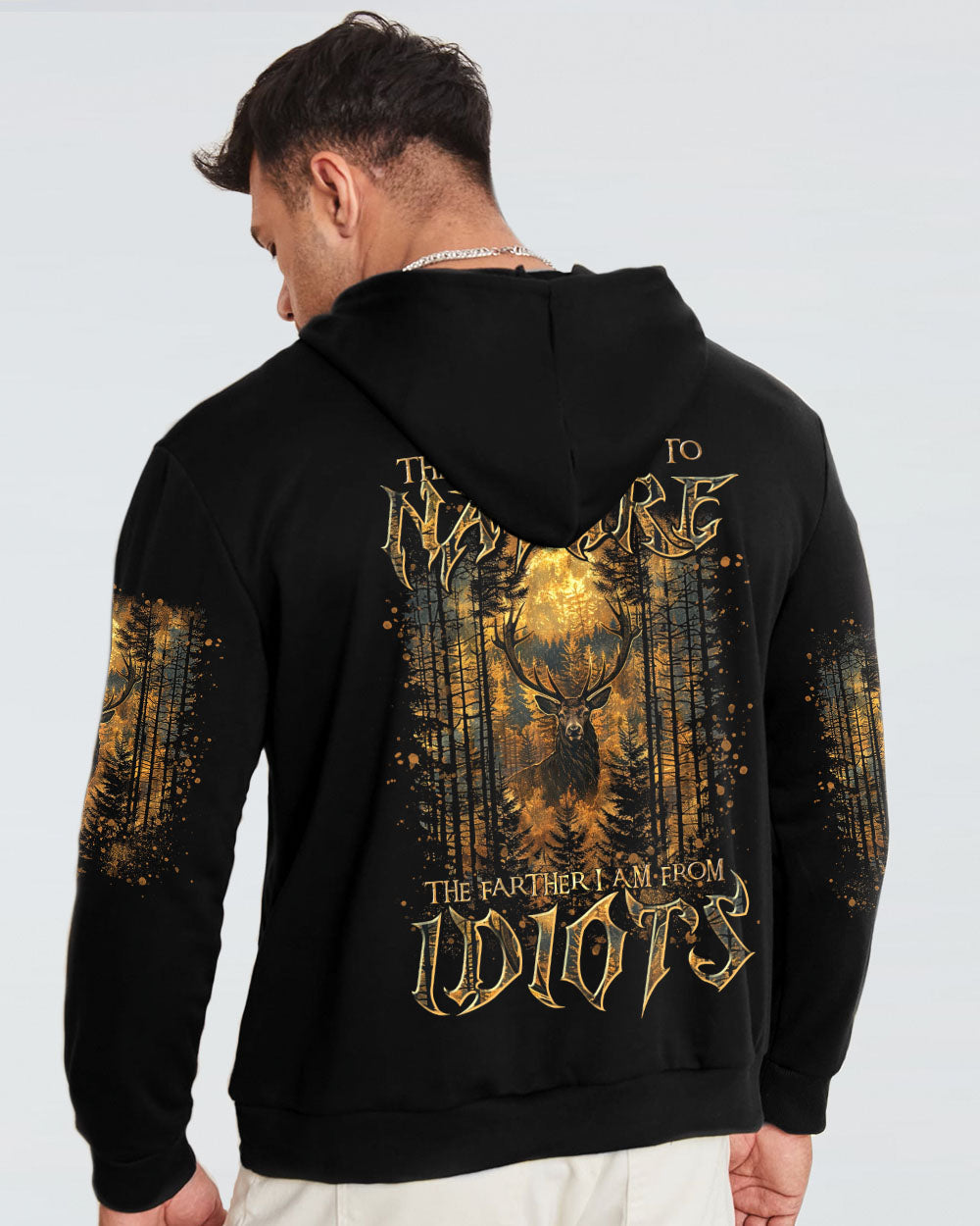 THE CLOSER I GET TO NATURE DEER HUNTING ALL OVER PRINT - TLTR3008244