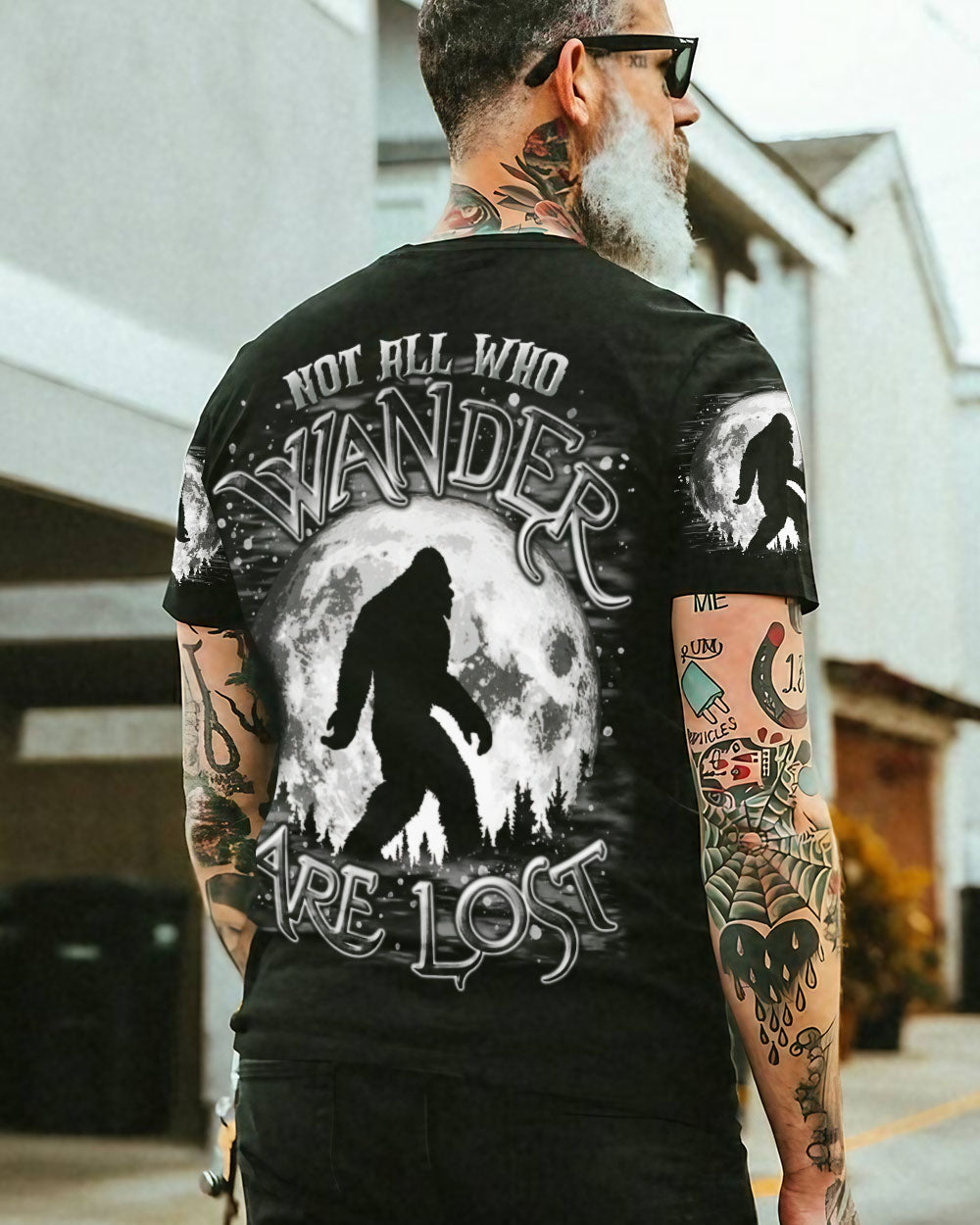 NOT ALL WHO WANDER ARE LOST BIGFOOT MOON ALL OVER PRINT - TLTR3010246