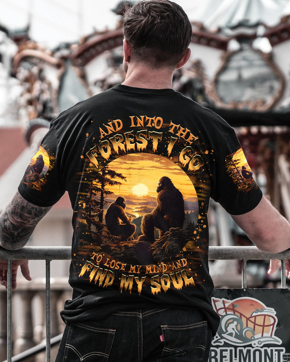AND INTO THE FOREST I GO BIGFOOT ALL OVER PRINT - TLTR3011242