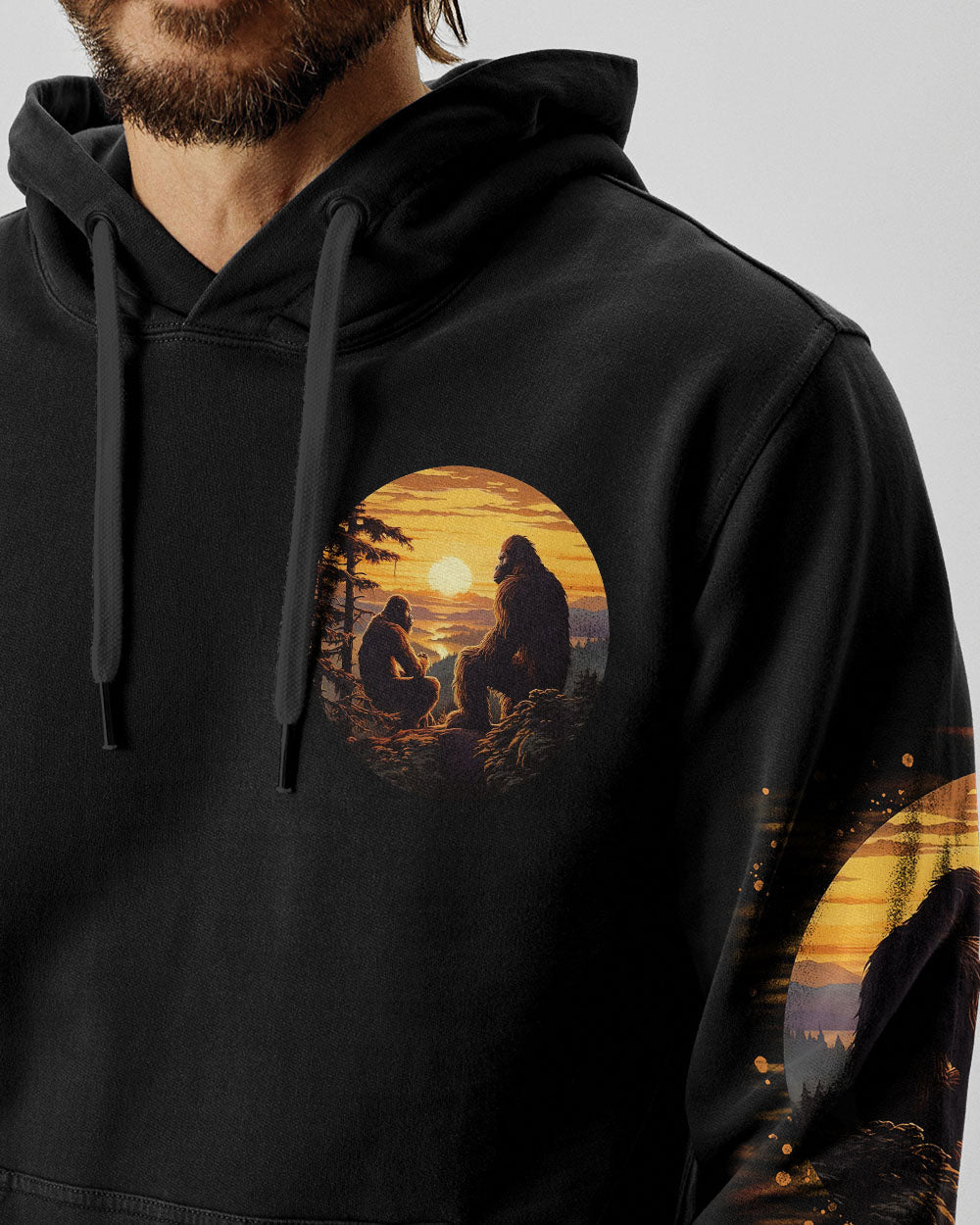 AND INTO THE FOREST I GO BIGFOOT ALL OVER PRINT - TLTR3011242