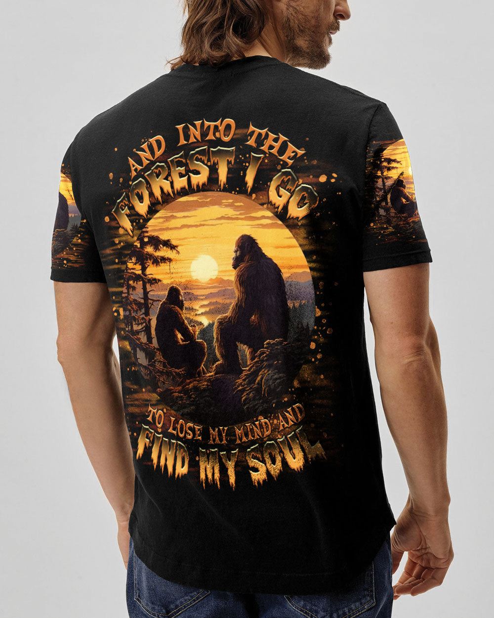 AND INTO THE FOREST I GO BIGFOOT ALL OVER PRINT - TLTR3011242