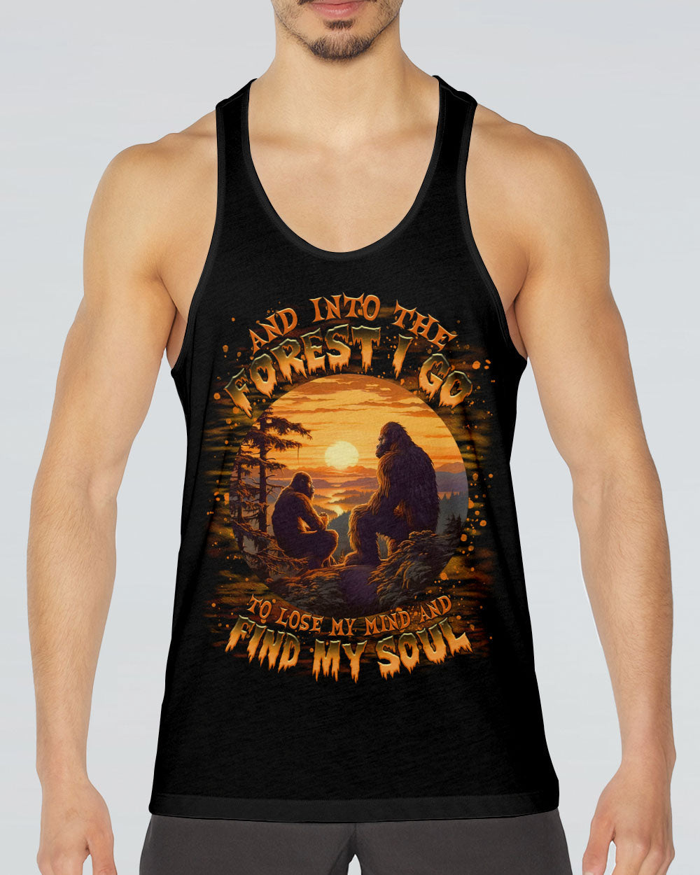 AND INTO THE FOREST I GO BIGFOOT ALL OVER PRINT - TLTR3011242