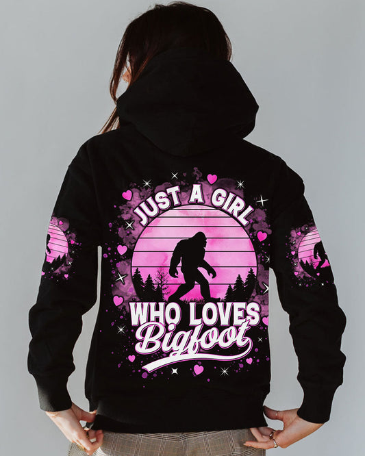 JUST A GIRL WHO LOVES BIGFOOT ALL OVER PRINT - TLTR3110244