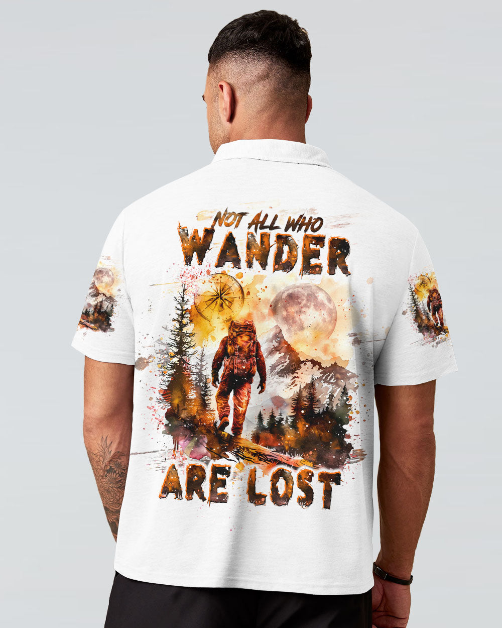 NOT ALL WHO WANDER ARE LOST BIGFOOT COMPASS ALL OVER PRINT - TLTW0110243