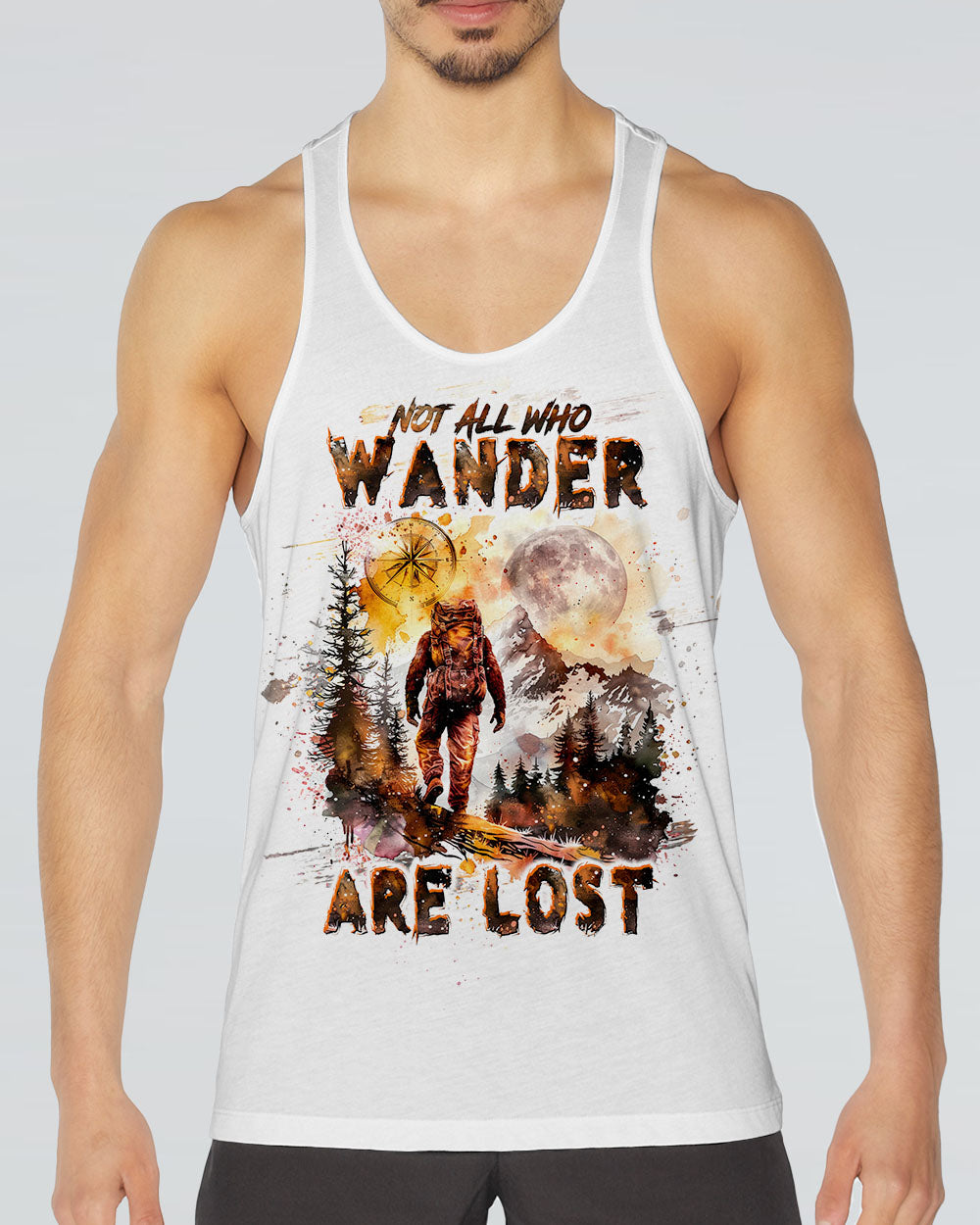 NOT ALL WHO WANDER ARE LOST BIGFOOT COMPASS ALL OVER PRINT - TLTW0110243
