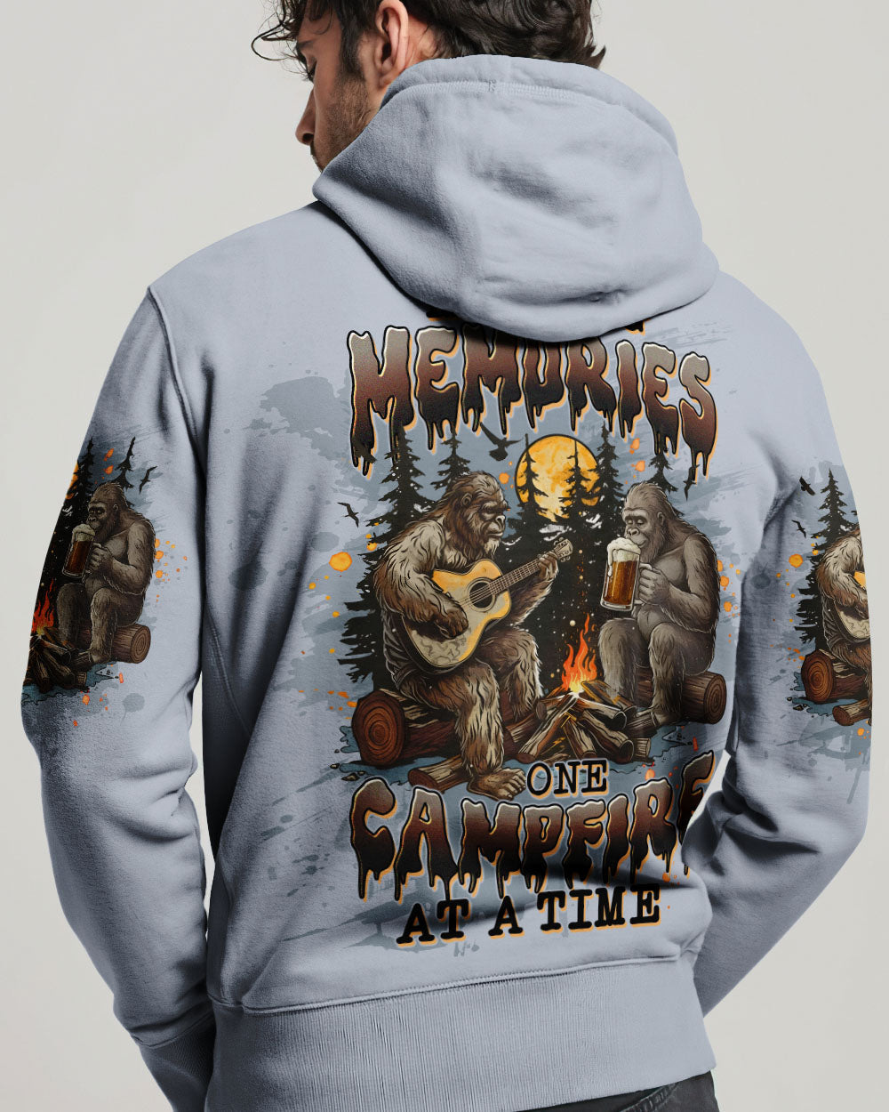 MAKING MEMORIES ONE CAMPFIRE AT A TIME BIGFOOT ALL OVER PRINT - TLTW0312251