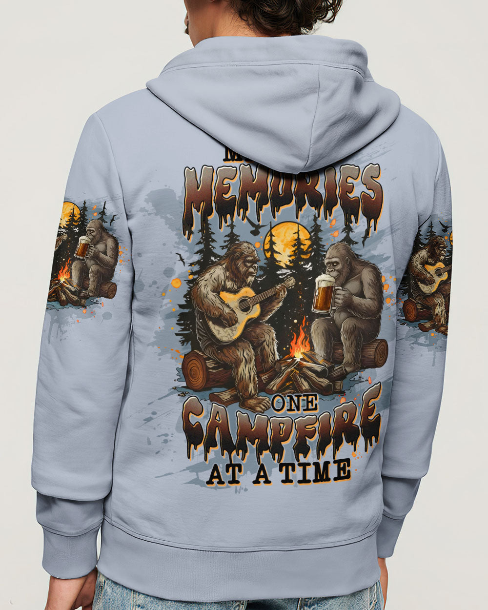 MAKING MEMORIES ONE CAMPFIRE AT A TIME BIGFOOT ALL OVER PRINT - TLTW0312251