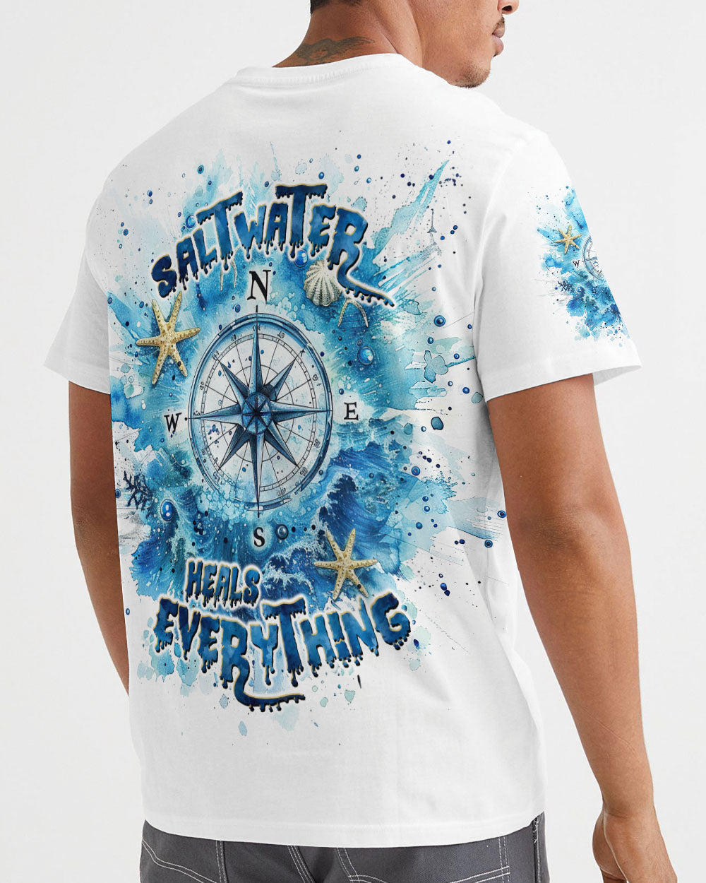 SALTWATER HEALS EVERYTHING COMPASS ALL OVER PRINT - TLTW0509244