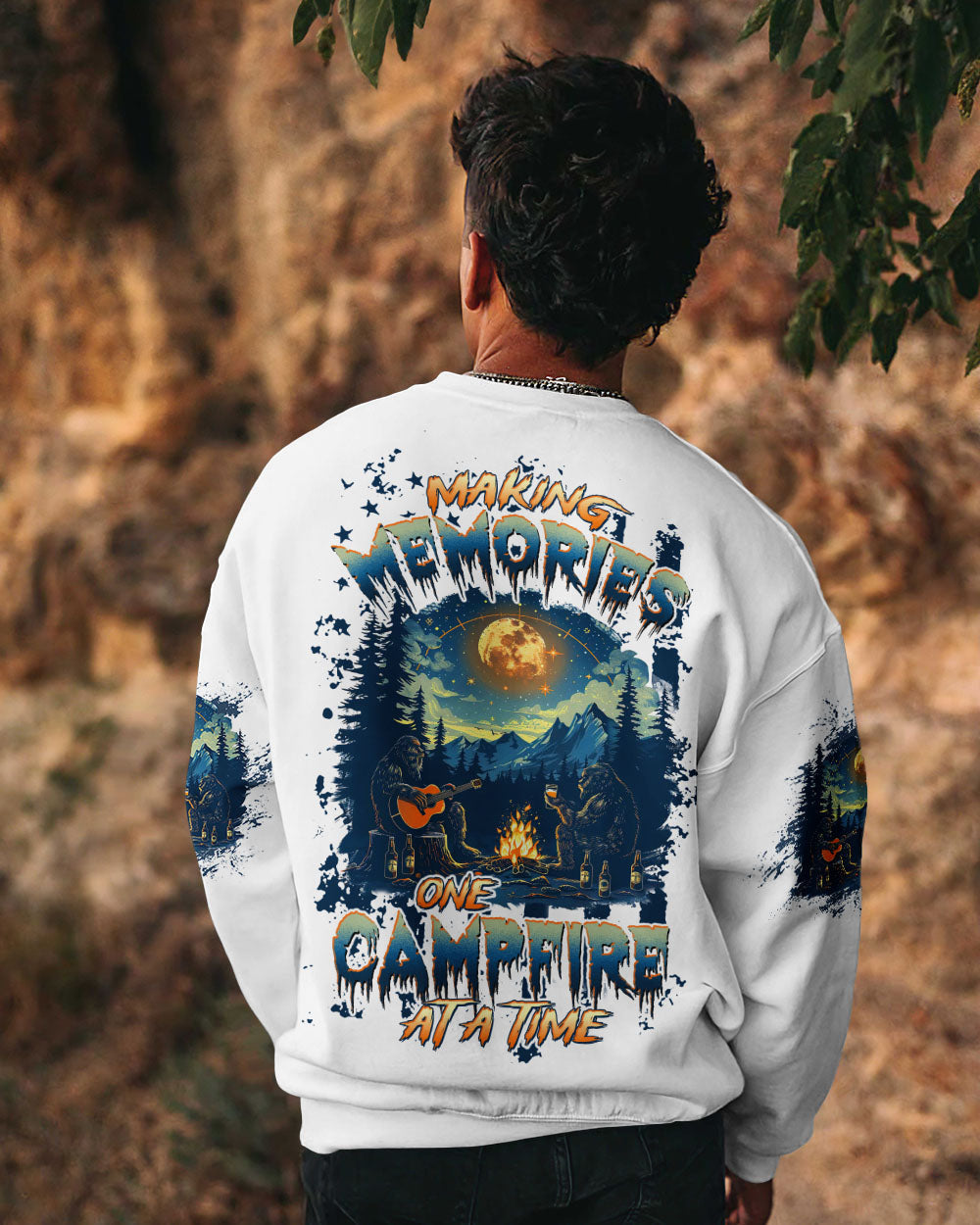 MAKING MEMORIES ONE CAMPFIRE AT A TIME BIGFOOT  ALL OVER PRINT - TLTW0512242