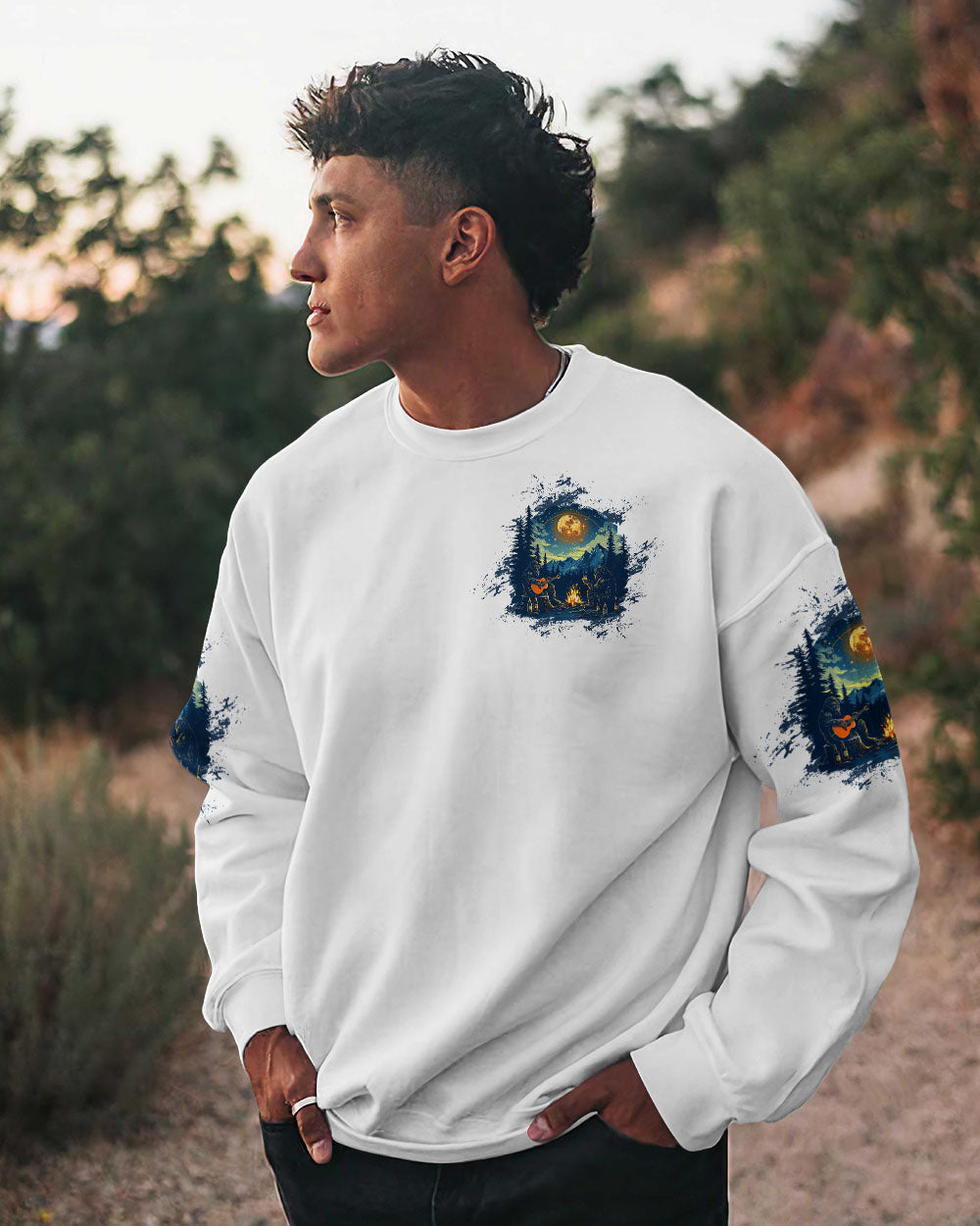 MAKING MEMORIES ONE CAMPFIRE AT A TIME BIGFOOT  ALL OVER PRINT - TLTW0512242