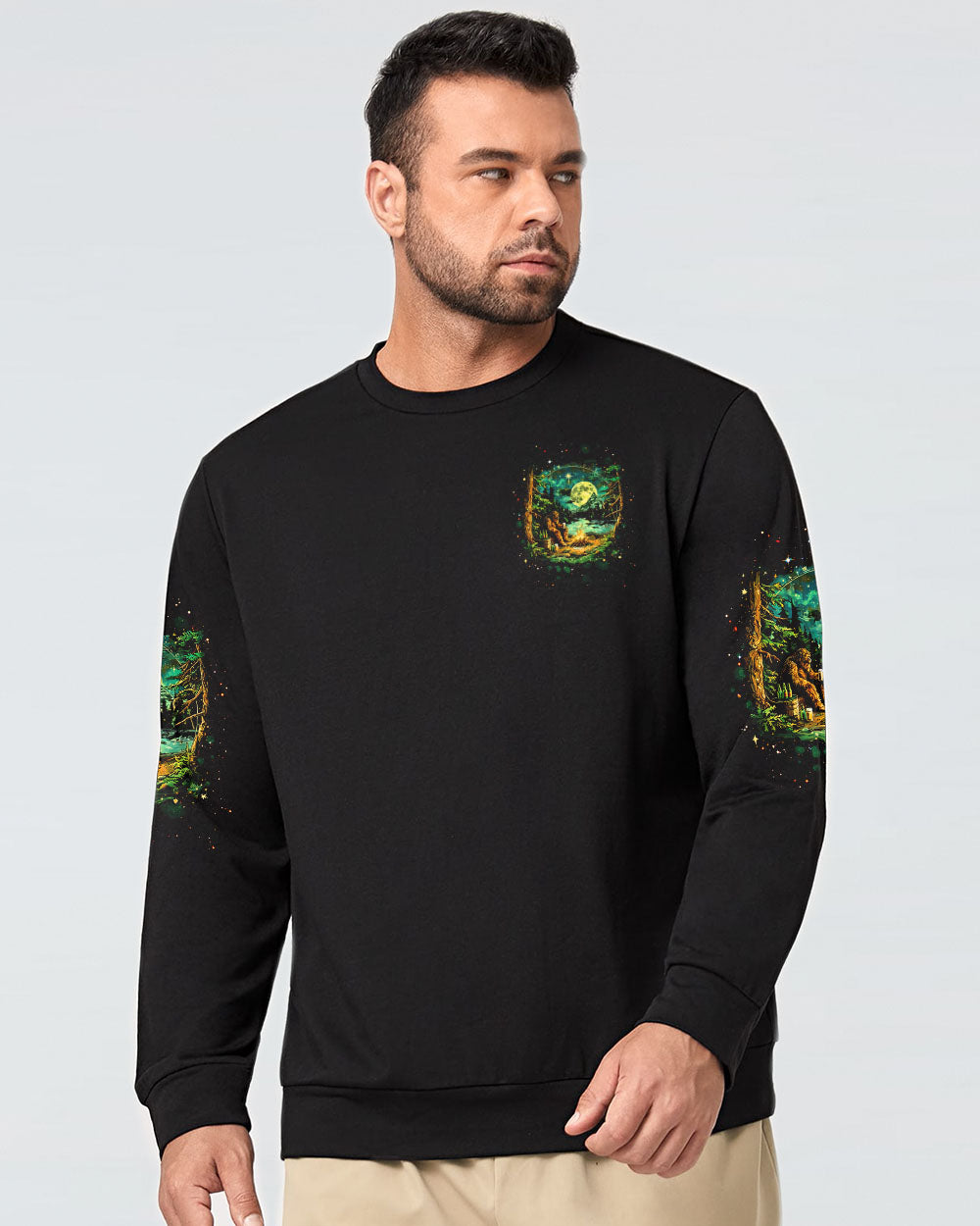AND INTO THE FOREST I GO BIGFOOT ALL OVER PRINT - TLTW0601255