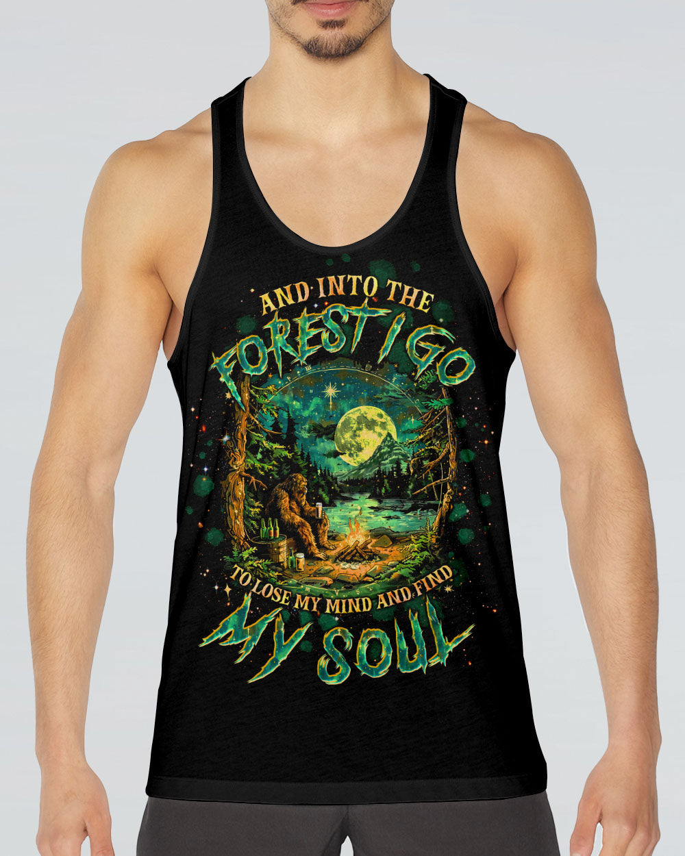 AND INTO THE FOREST I GO BIGFOOT ALL OVER PRINT - TLTW0601255