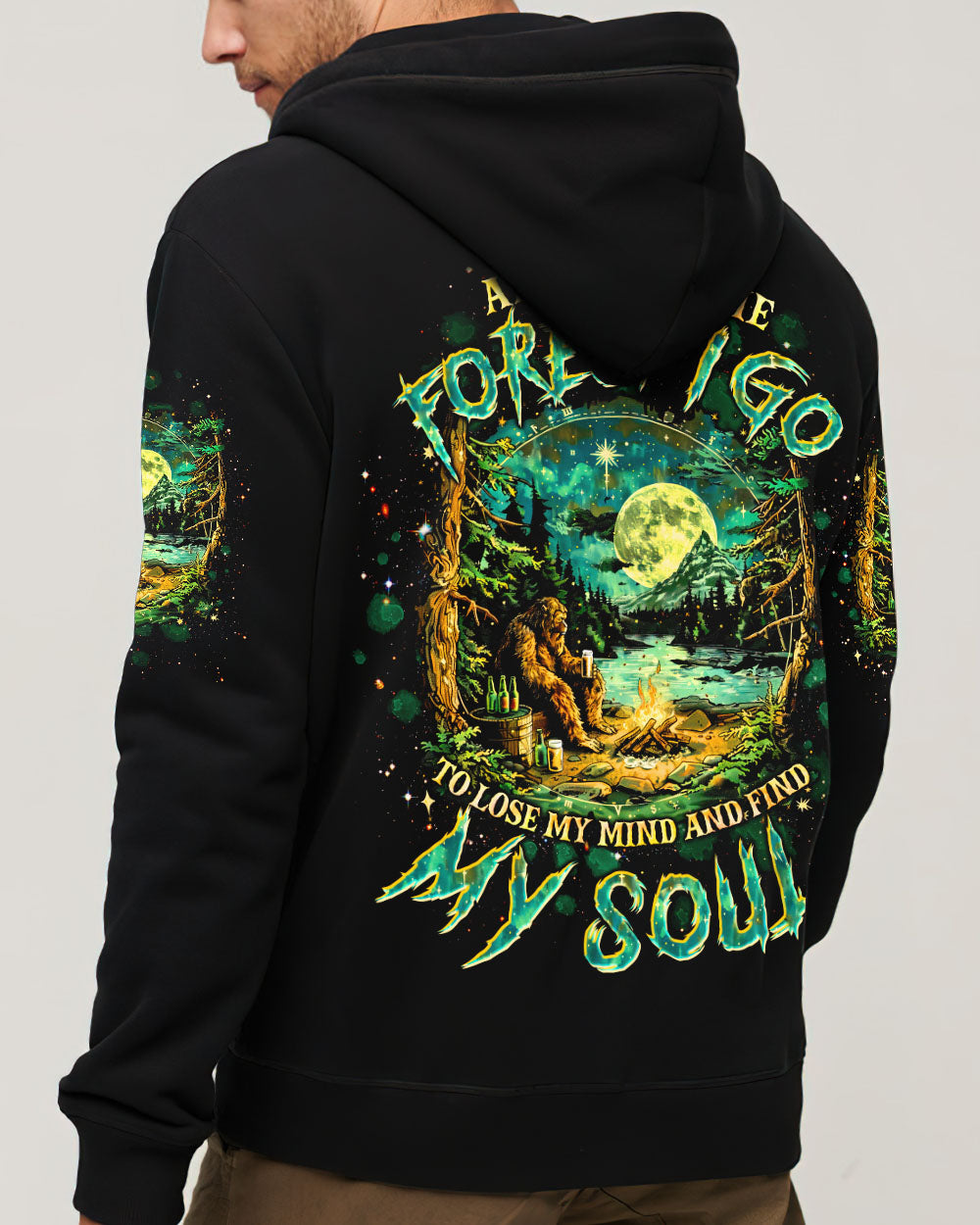 AND INTO THE FOREST I GO BIGFOOT ALL OVER PRINT - TLTW0601255