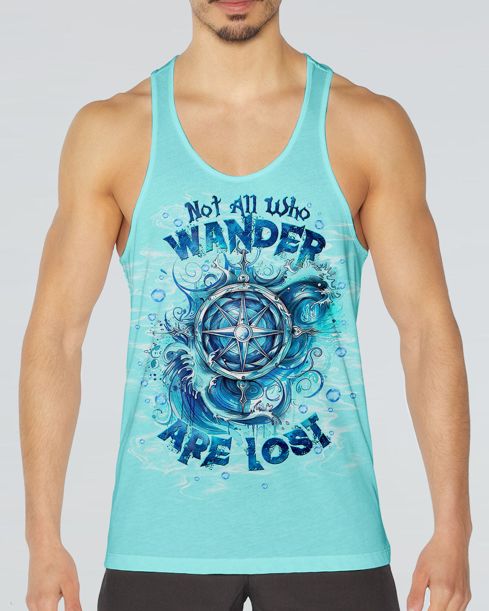 NOT ALL WHO WANDER ARE LOST COMPASS BEACH ALL OVER PRINT - TLTW0603253