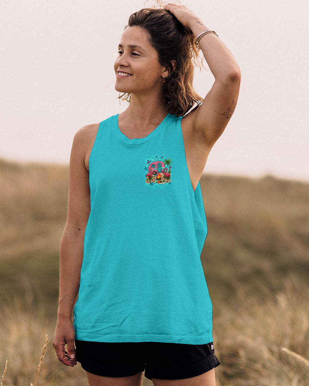 MAKING MEMORIES ONE CAMPFIRE AT A TIME FLAMINGO ALL OVER PRINT - TLTW0609252