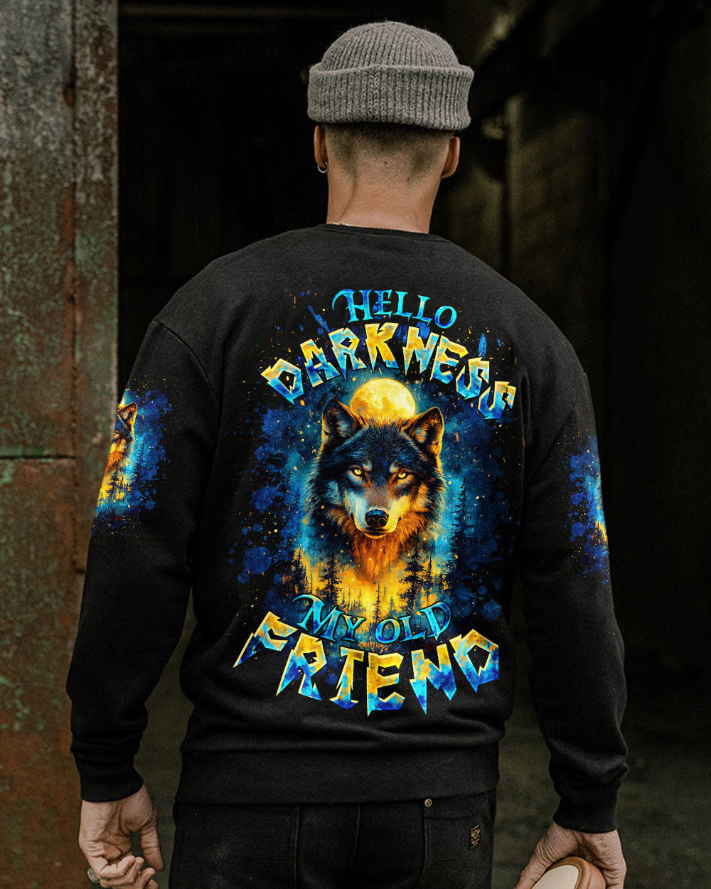 HELLO DARKNESS MY OLD FRIEND WOLF ALL OVER PRINT - TLTW0611251