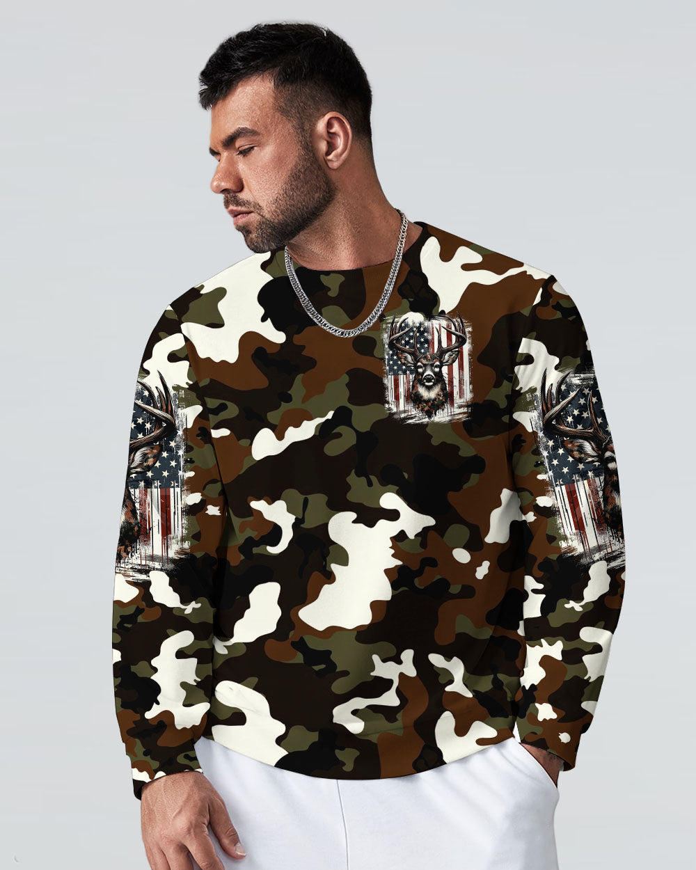 THE CLOSER I GET TO NATURE DEER CAMO ALL OVER PRINT - TYTM0811241