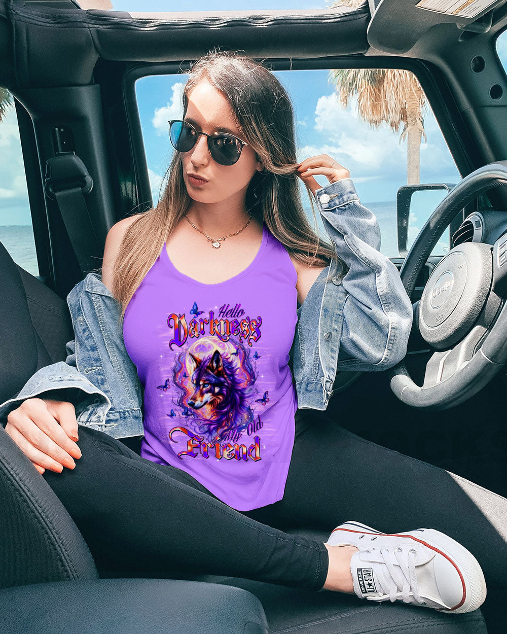 HELLO DARKNESS MY OLD FRIEND WOLF ALL OVER PRINT - TLTW0711255