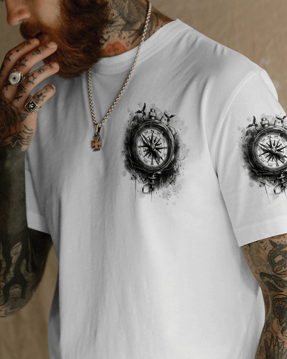 NOT ALL WHO WANDER ARE LOST COMPASS ALL OVER PRINT - TLTW0910252