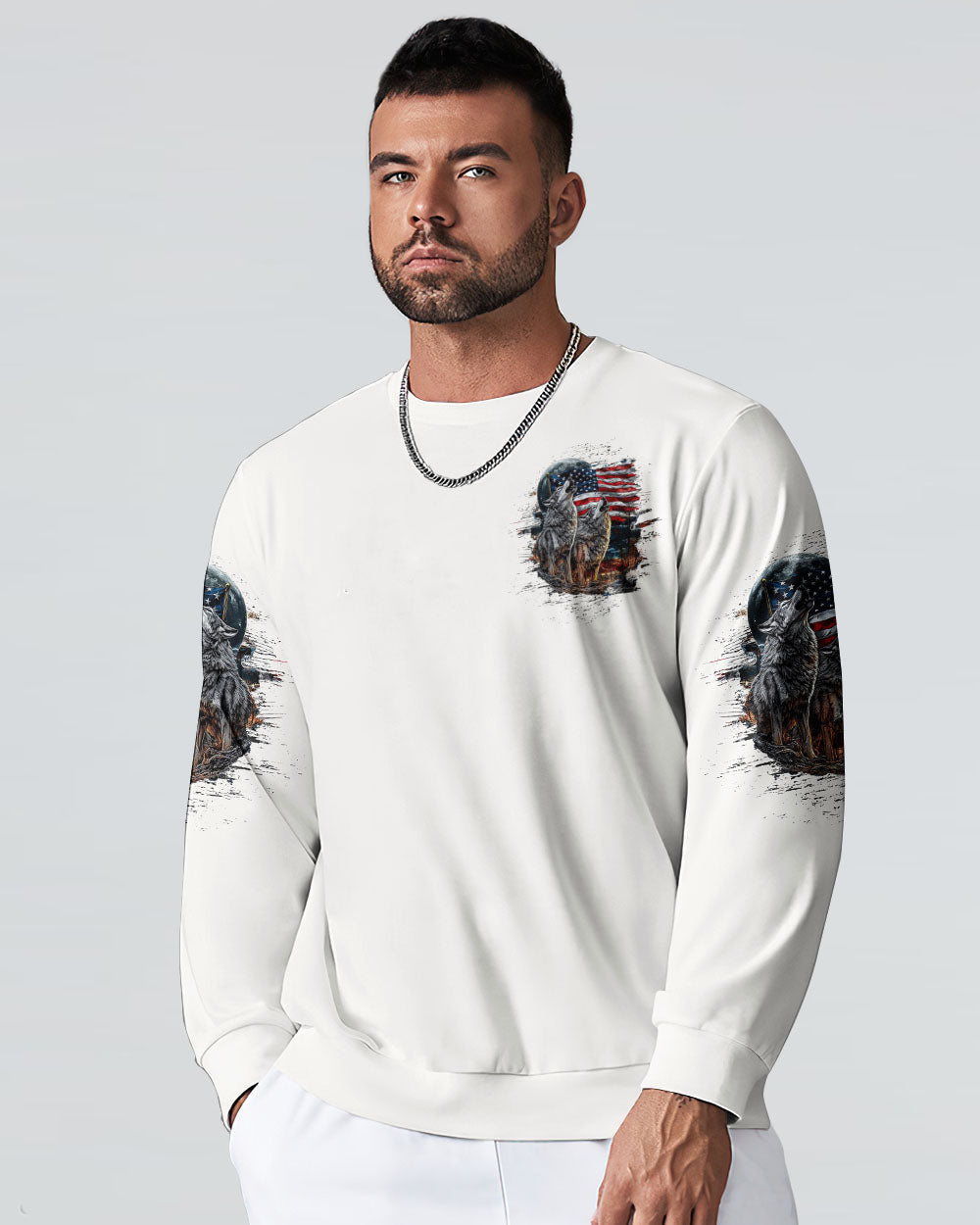AND INTO THE FOREST I GO WOLF ALL OVER PRINT - TLTW1007252