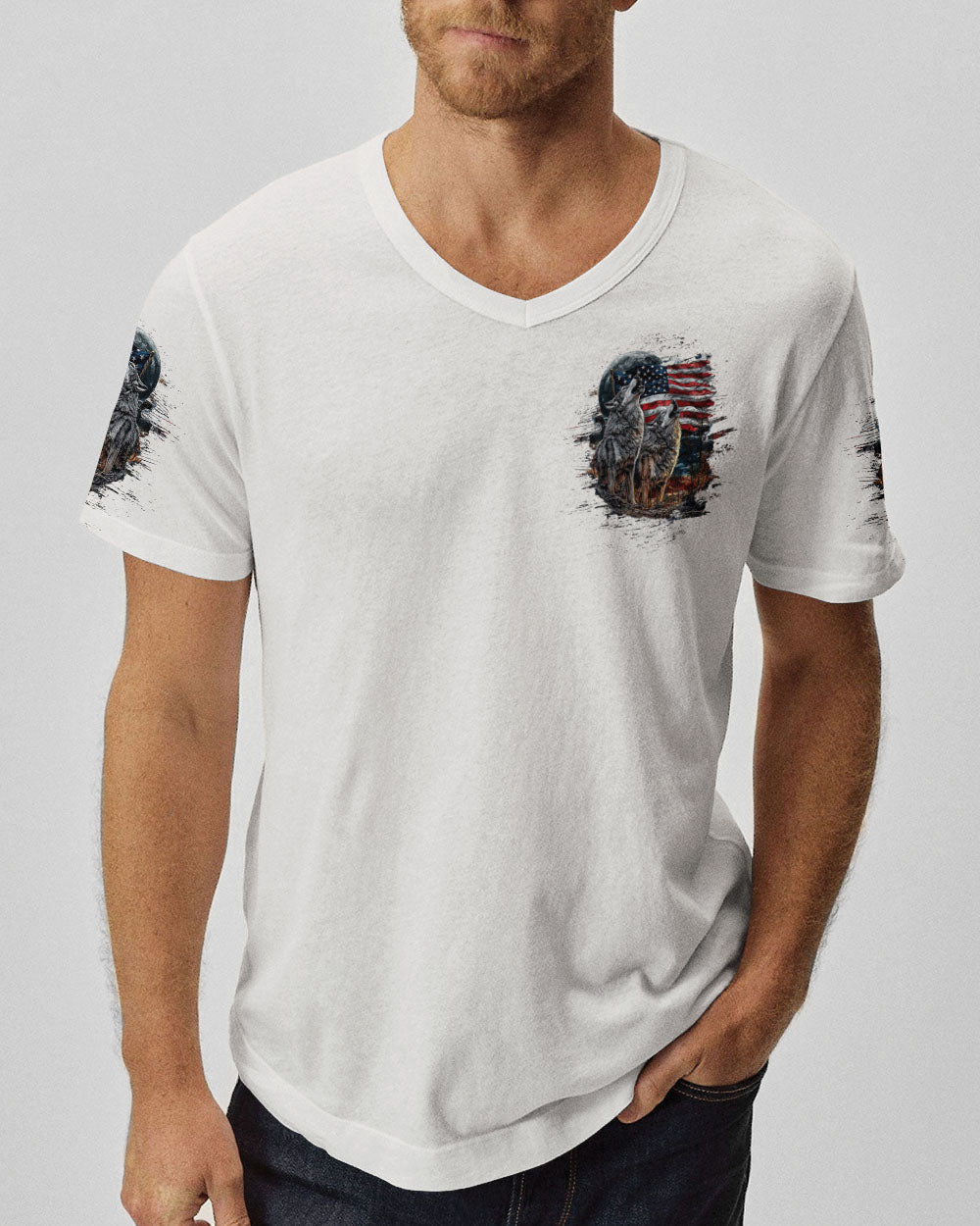 AND INTO THE FOREST I GO WOLF ALL OVER PRINT - TLTW1007252
