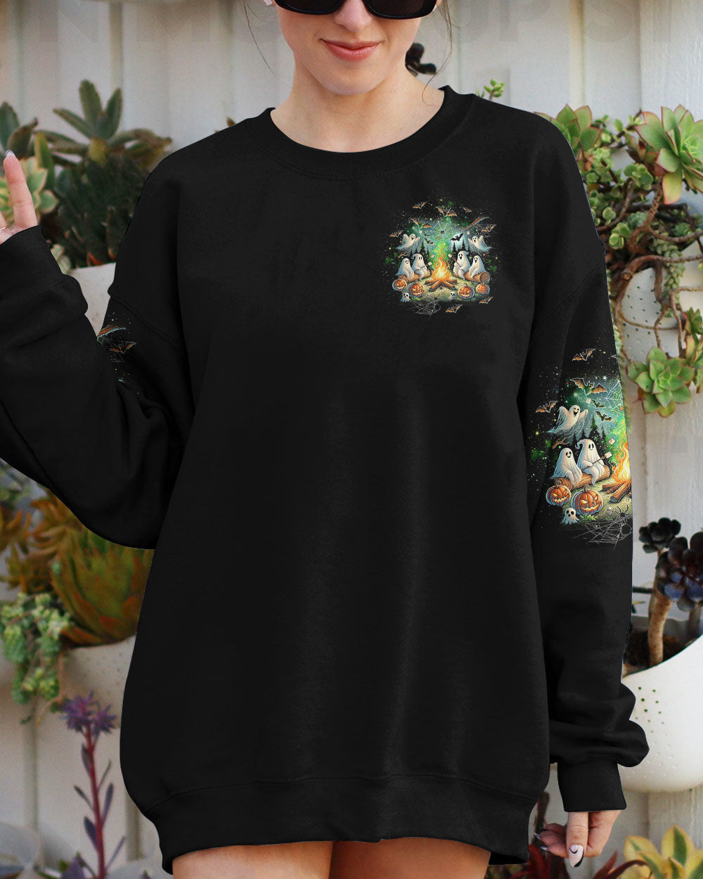MAKING MEMORIES ONE CAMPFIRE AT A TIME BOOS HALLOWEEN ALL OVER PRINT - TLTW1009245