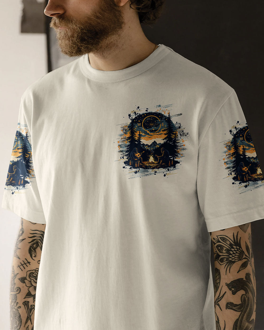 MAKING MEMORIES ONE CAMPFIRE AT A TIME BIGFOOT  ALL OVER PRINT - TLTW1012242