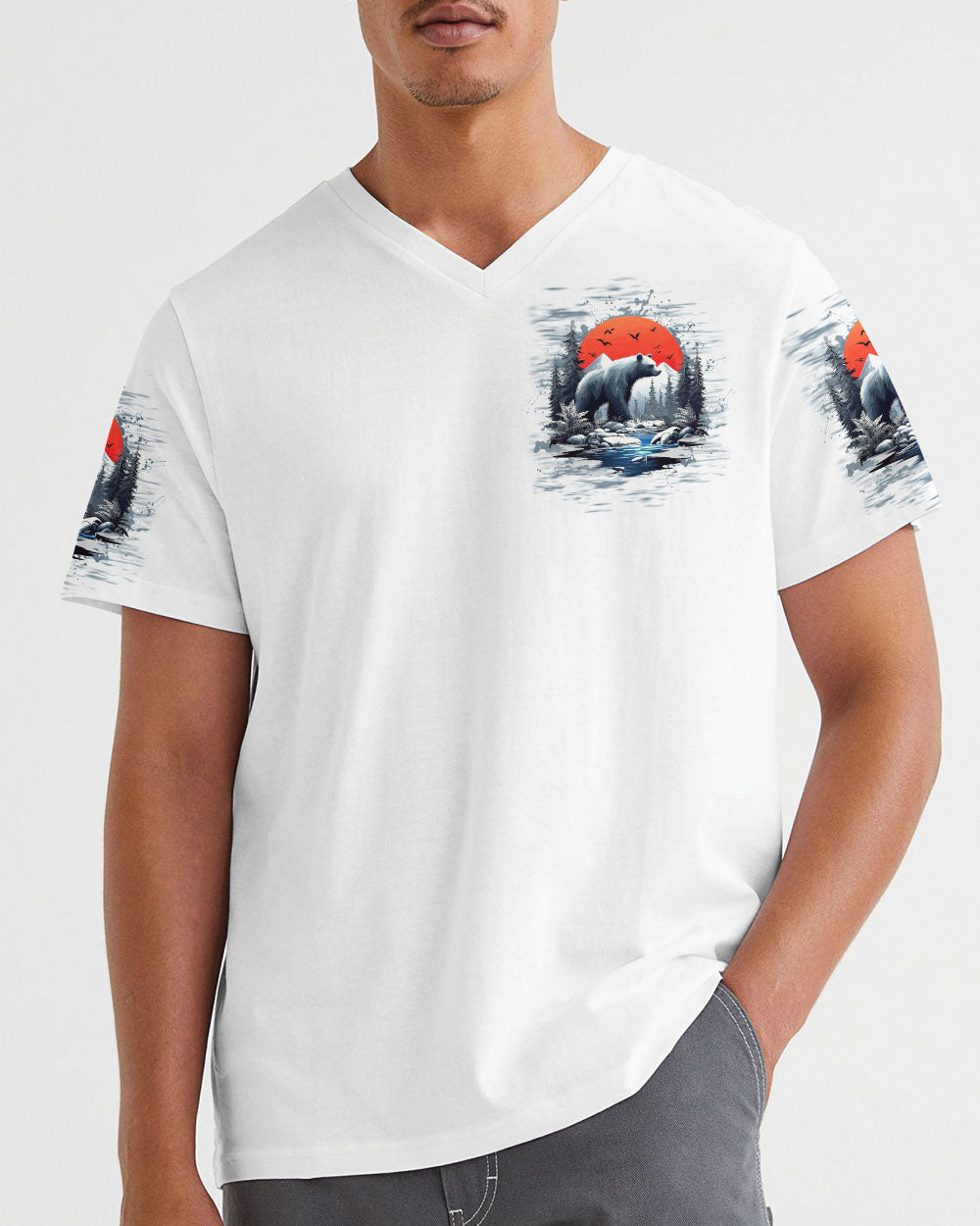 AND INTO THE FOREST I GO BEAR ALL OVER PRINT    - TLTW1112243
