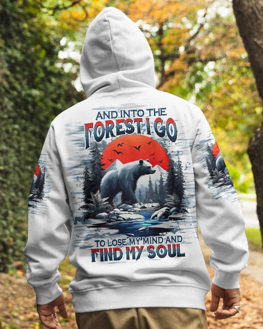 AND INTO THE FOREST I GO BEAR ALL OVER PRINT    - TLTW1112243