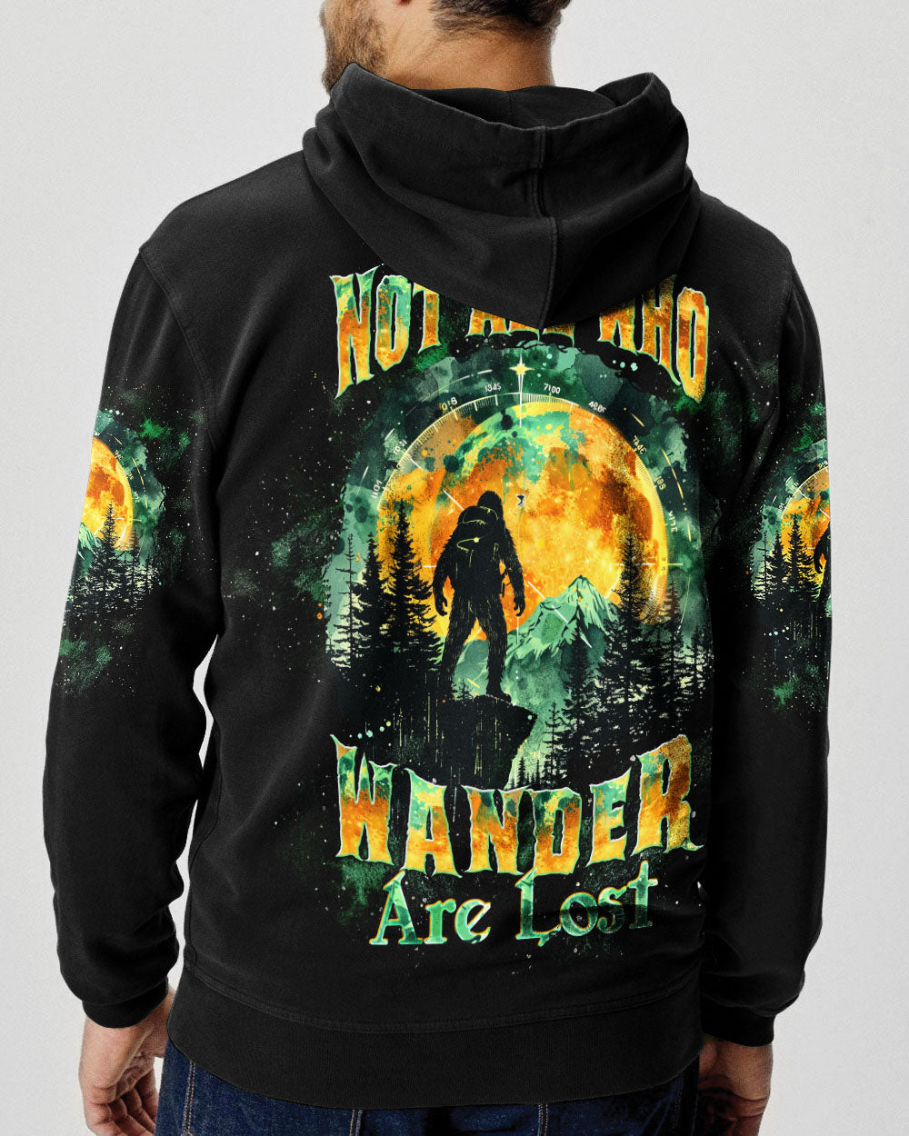 NOT ALL WHO WANDER ARE LOST  BIGFOOT ALL OVER PRINT - TLTW1202252