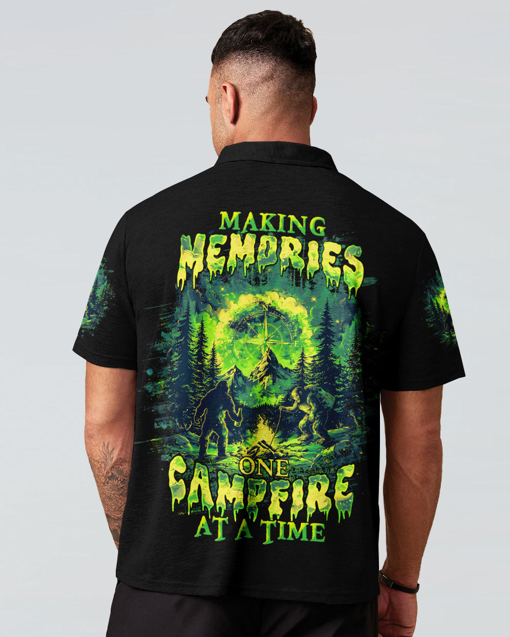 MAKING MEMORIES ONE CAMPFIRE AT A TIME BIGFOOT ALL OVER PRINT  - TLTW1203253