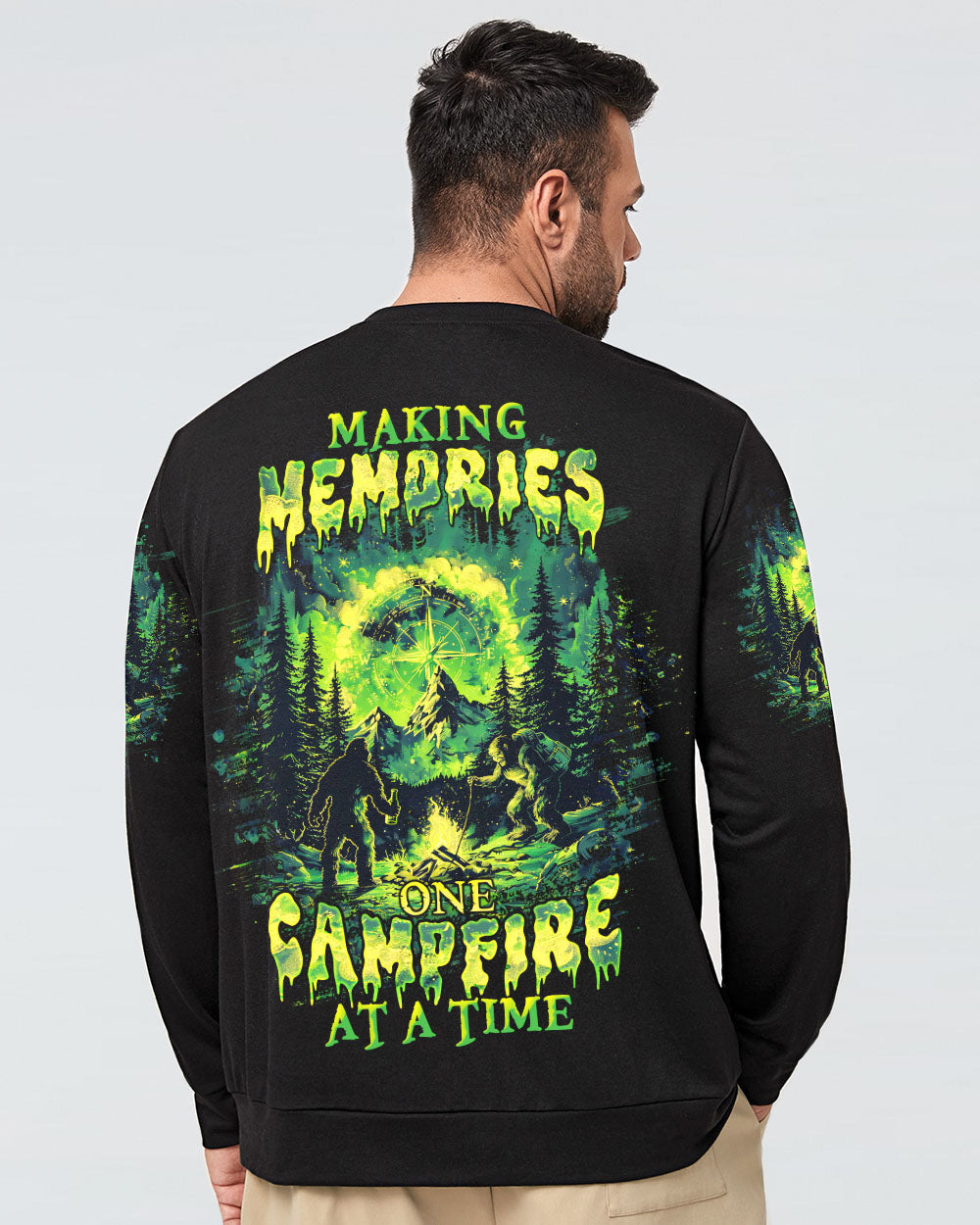 MAKING MEMORIES ONE CAMPFIRE AT A TIME BIGFOOT ALL OVER PRINT  - TLTW1203253
