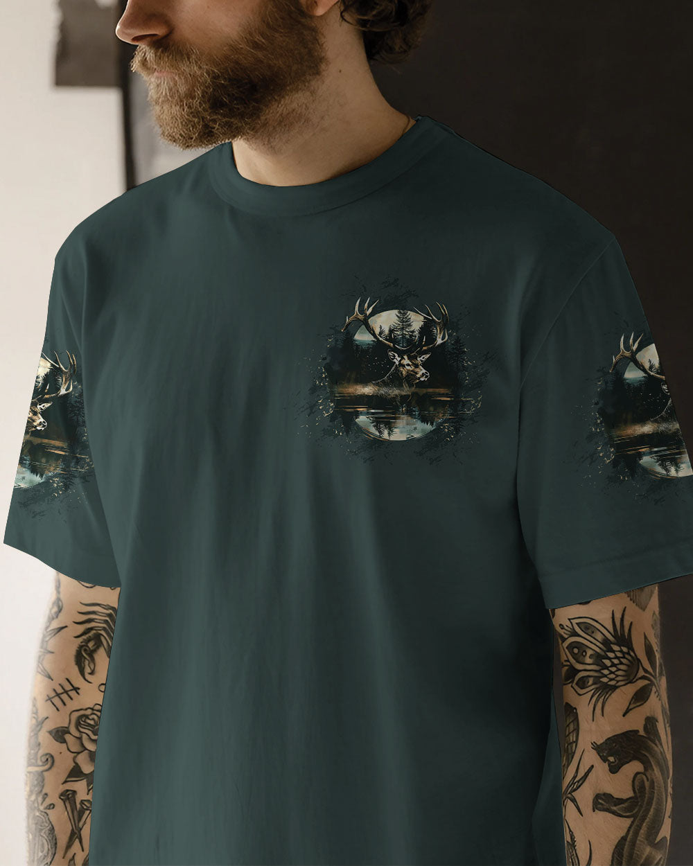 THE CLOSER I GET TO NATURE DEER HUNTING ALL OVER PRINT -  TLTW1211243
