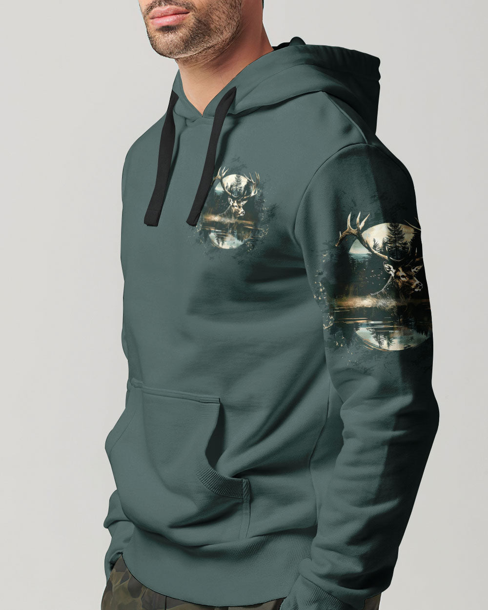  THE CLOSER I GET TO NATURE DEER HUNTING ALL OVER PRINT - TLTW1211243