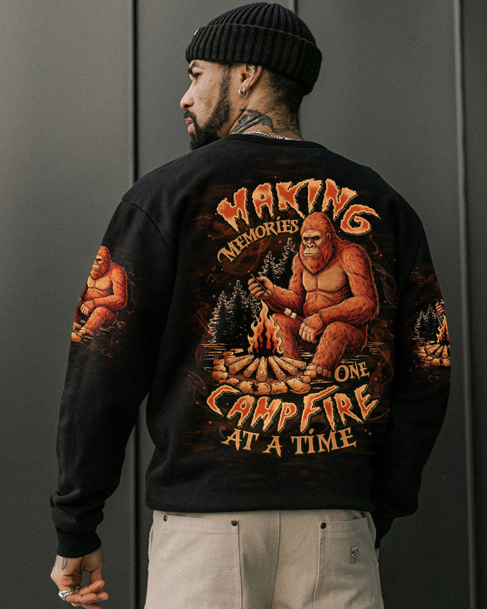 MAKING MEMORIES ONE CAMPFIRE AT A TIME BIGFOOT ALL OVER PRINT - TLTW1211252