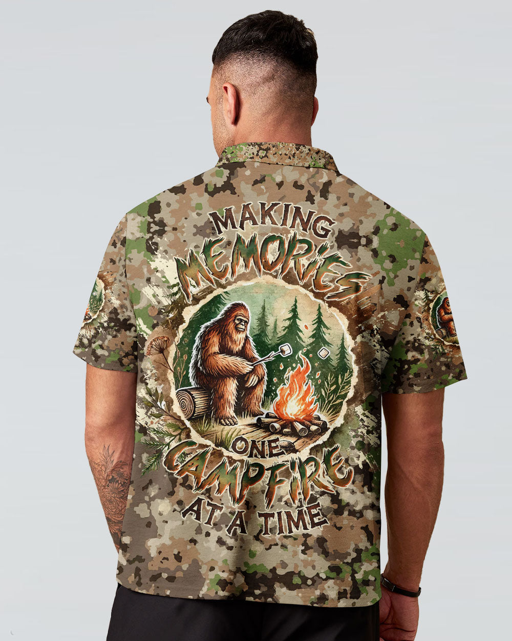 MAKING MEMORIES ONE CAMPFIRE AT A TIME BIGFOOT ALL OVER PRINT - TLTW1212248