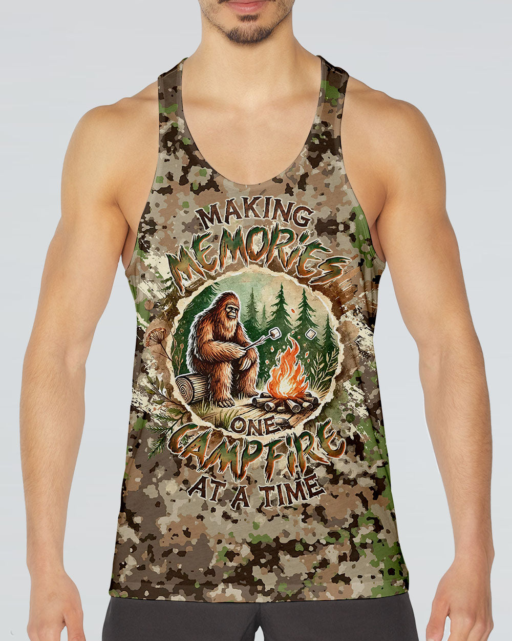MAKING MEMORIES ONE CAMPFIRE AT A TIME BIGFOOT ALL OVER PRINT - TLTW1212248