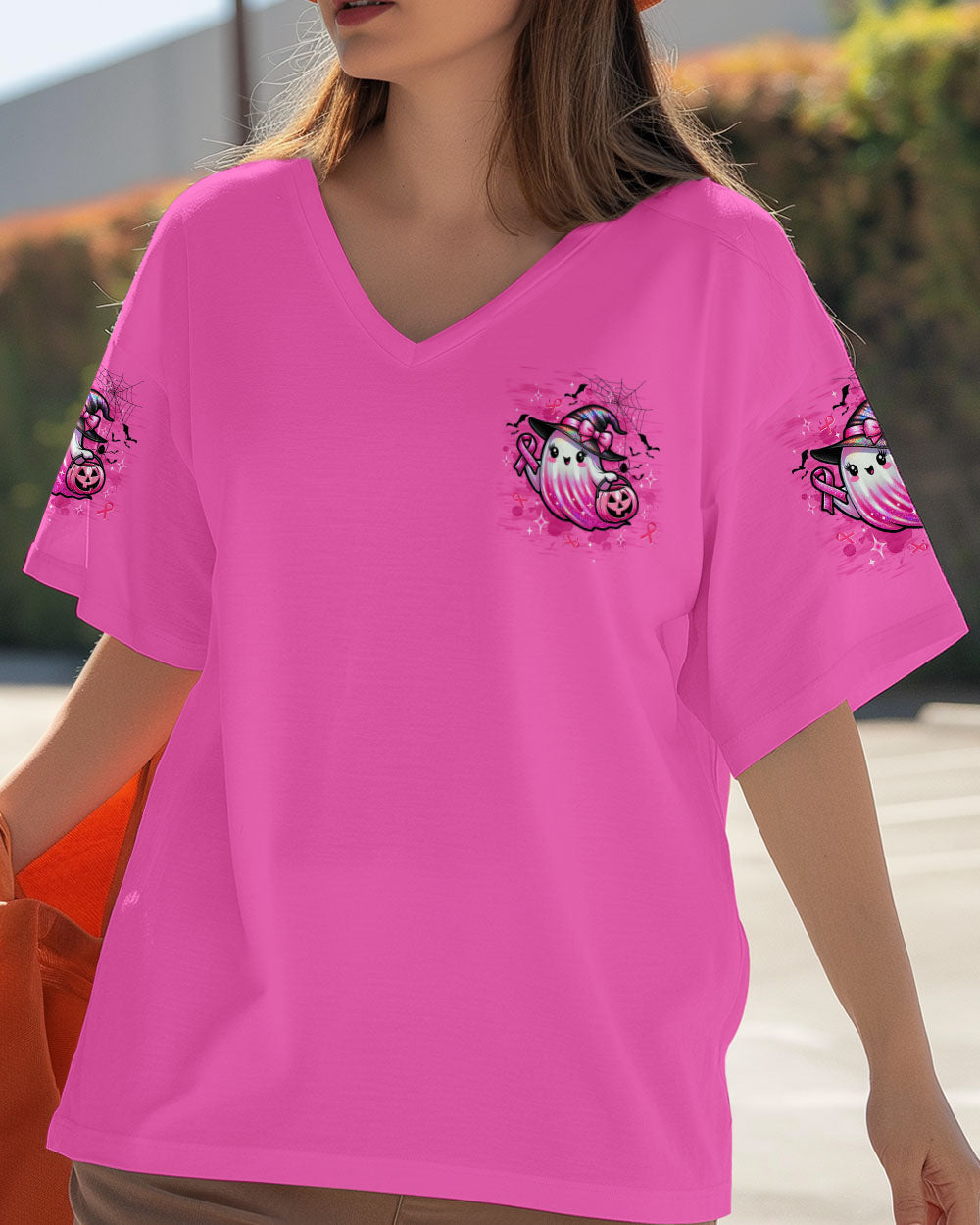 IN OCTOBER WE WEAR PINK BOO BREAST CANCER AWARENESS HALLOWEEN ALL OVER PRINT - TLTW1308251