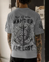 NOT ALL WHO WANDER ARE LOST ANCHOR COMPASS ALL OVER PRINT - TLTW1402252