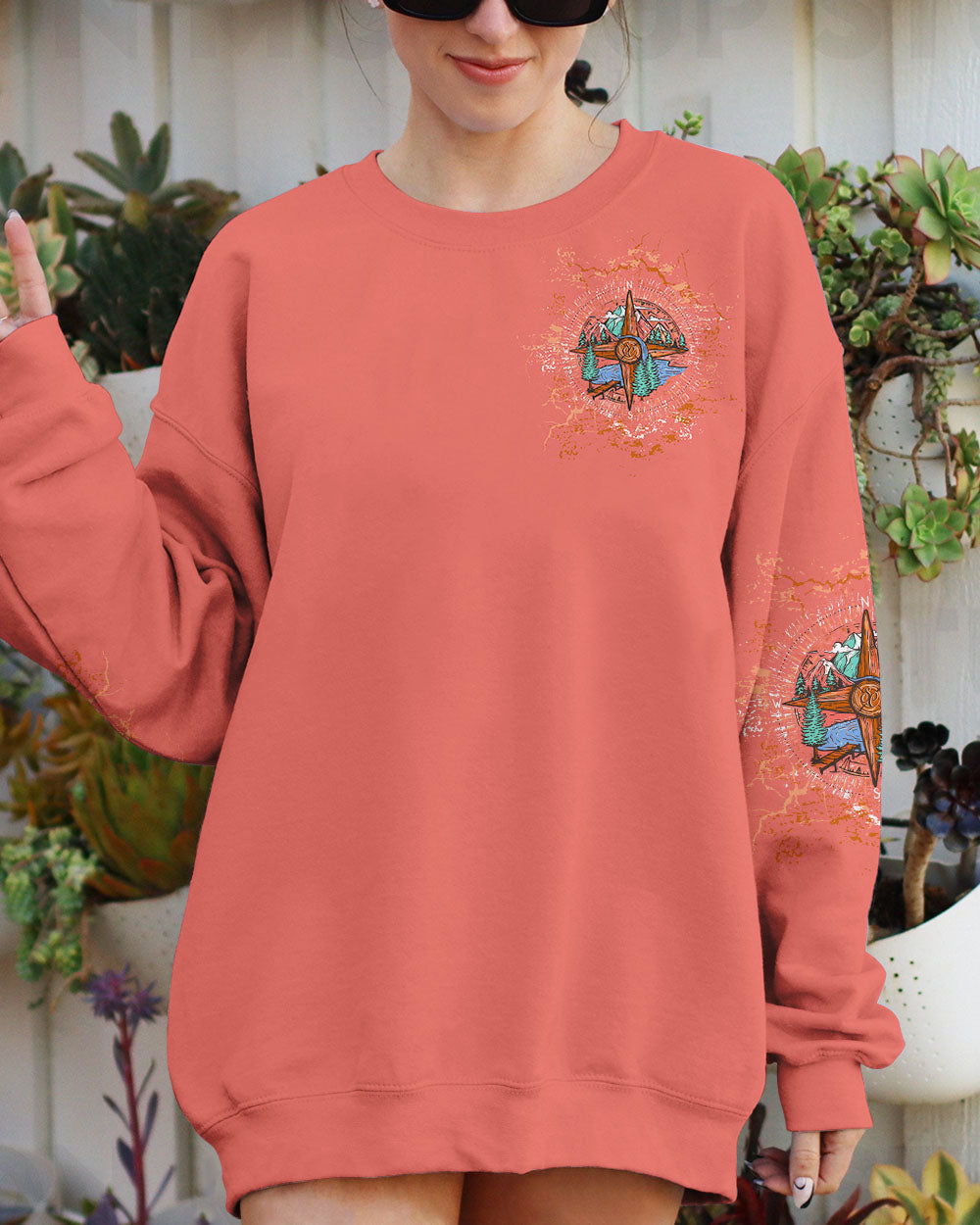 NOT ALL WHO WANDER ARE LOST COMPASS ALL OVER PRINT - TLTW1408244