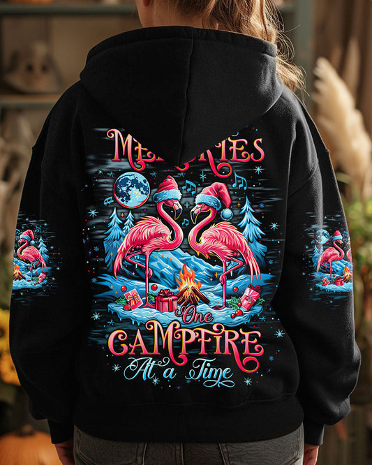 MAKING MEMORIES ONE CAMPFIRE AT A TIME FLAMINGO CHRISTMAS ALL OVER PRINT -  TLTW1410244